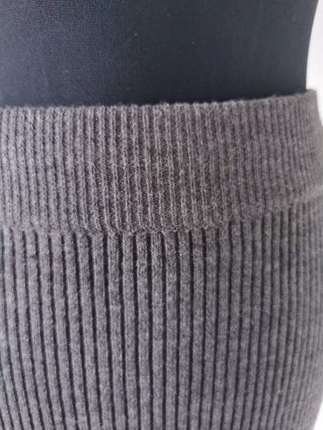 Šedá mini sukňa z rebrovaného úpletu clockhouse, clockhouse,s