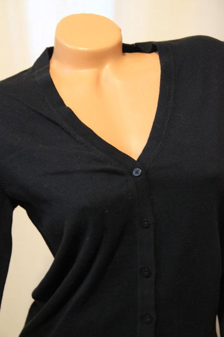 Čierny bavlnený sveter, m, m