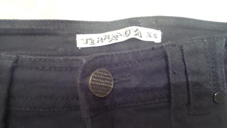 Čierna riflová minisukňa, terranova,xs