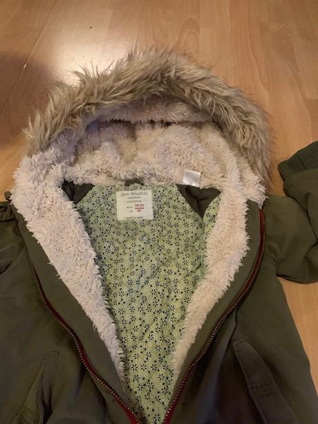 Dievcenska zimna bunda zara s kozusinou, zara,92
