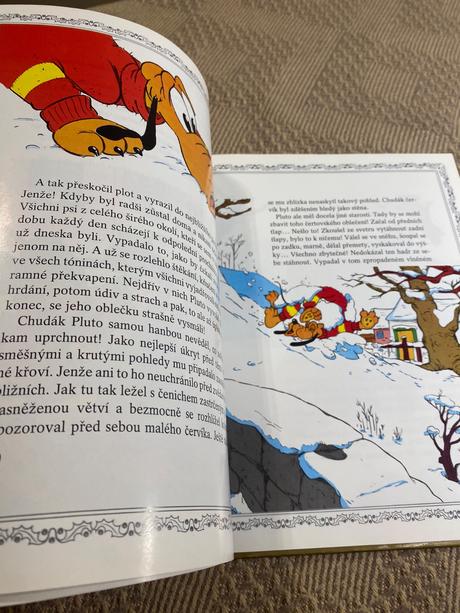 Stará retro kniha walt disney veselé vánoce 1991,