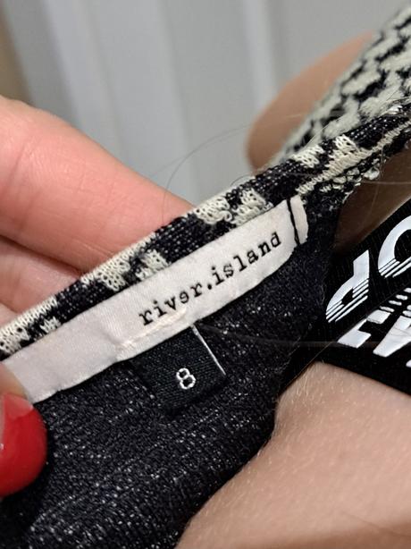 Pepitové šaty, river island,xs