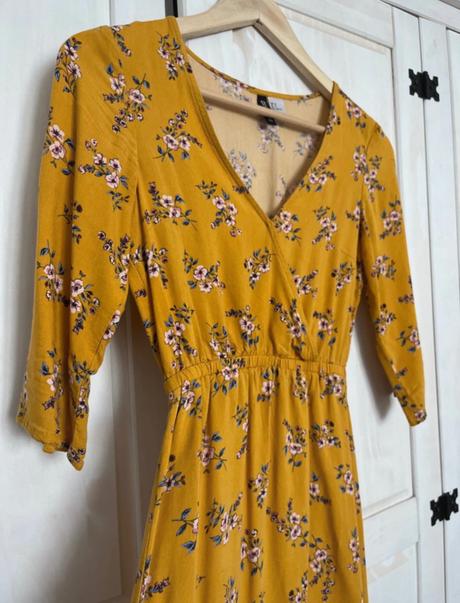 Krásne letné kvetovane šaty, h&m,xs