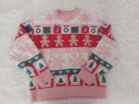 Dievčenský teplý sveter - vianoce, 146