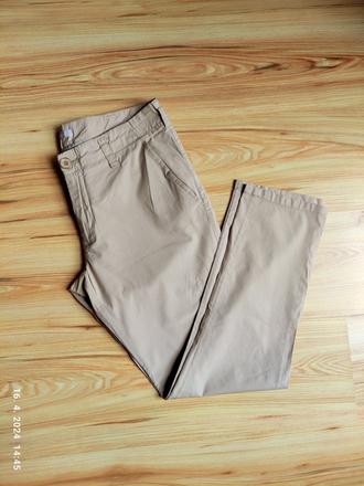 Béžové nohavice zn. stefanel, s