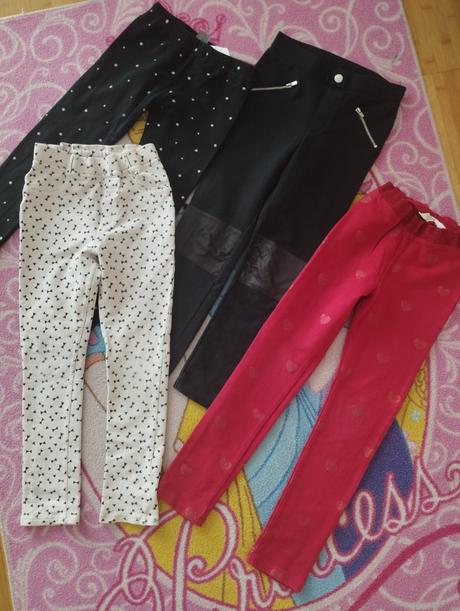 4 x legíny, h&m,128