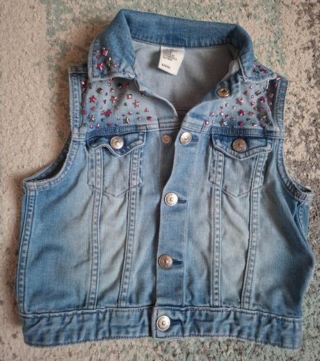 Džínsová vesta, h&m,128