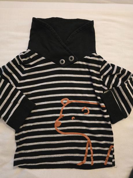 Tričko s medveďom, topomini,80