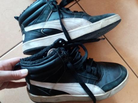 Vyššie chlapčenske tenisky puma, puma,38