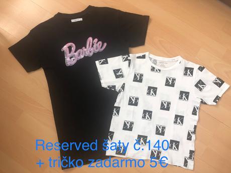 Reserved šaty / predĺžené tričko + biele zadarmo, reserved,140