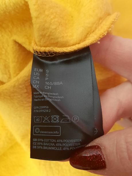 Dámska crop mikina, h&m,m