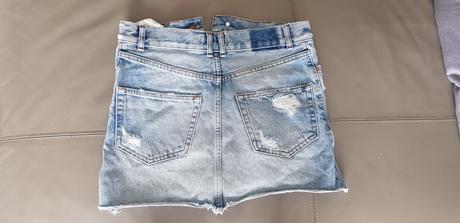 Riflová sukňa, pull&bear,s