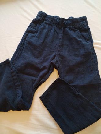 Lanové letné nohavice, h&m,134