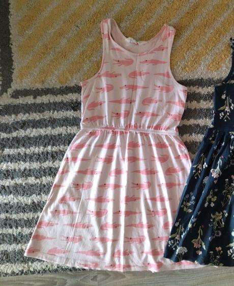 Krokodílové šaty 122/128, h&m,122