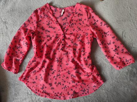 Blúzka s motýľmi, zn. bershka, veľ. s-m, bershka,s