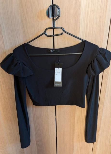 Crop top elasticky, 36