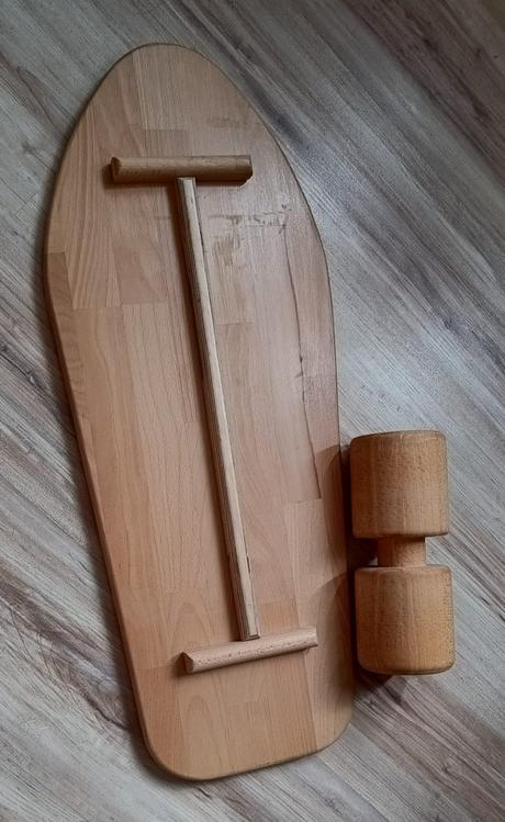 Drevená balančná doska,