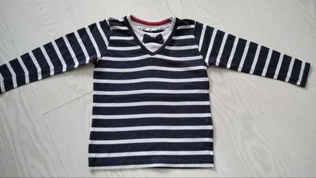 Pruhované tričko s mašličkou, pepco,116