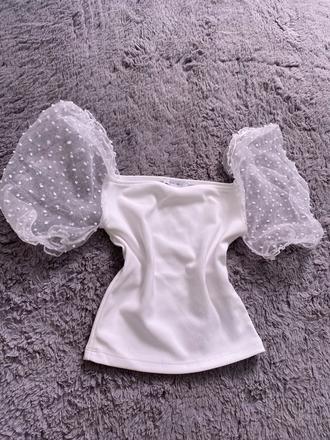 Top s balónovými rukávmi, amisu,xs