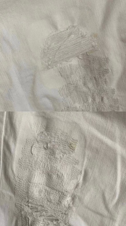 Bílé roztrhane skinny rifle mavi, m