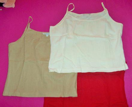 Bavlnený top,tri kusy, s