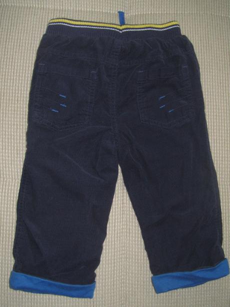 Menčestrové nohavice podšité, f&f,86