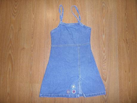 Rifľové šaty, denim,140