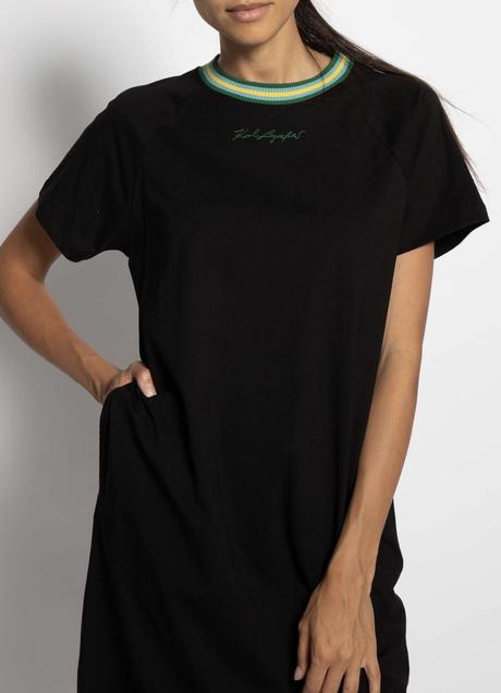 Karl lagerfeld šaty s signature, s