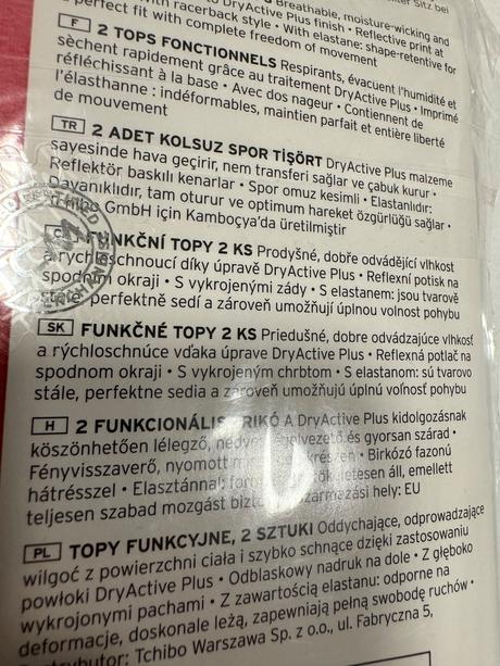 2x dievcenske funkcne tielko 146-152 tchibo, tchibo,152