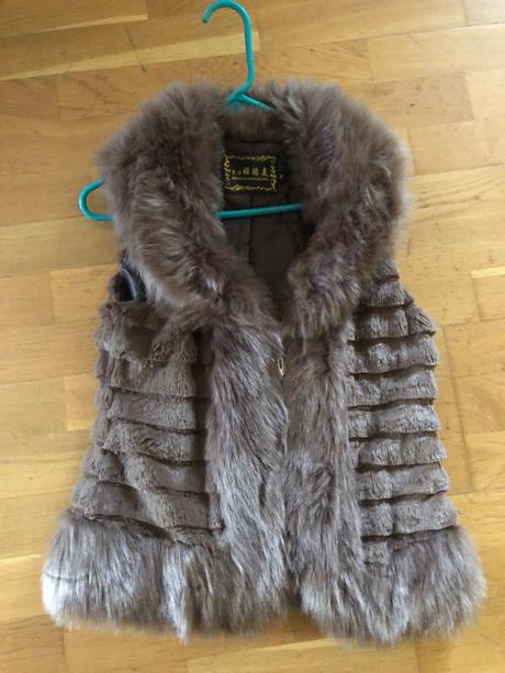 Kožušinová vesta, s