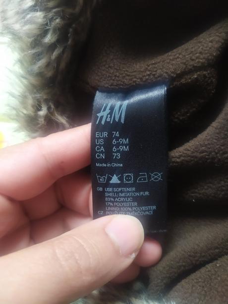 Baranica h&m 74 cm, h&m,74