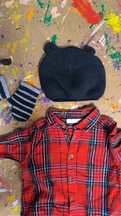 Set čiapka a rukavičky, c&a,80