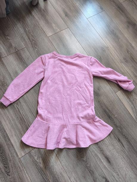 Teplákové šaty so zajkom 122/128, h&m,122