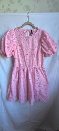 Ružové madeirové šaty, h&m,m