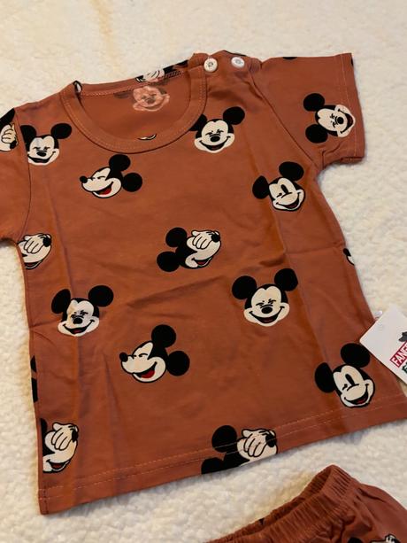 Dvojdielny bavlnený set mickey mouse, 80