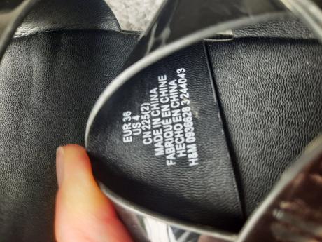Sangálky čierne, h&m,36