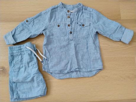 Ľanová košela, h&m,98