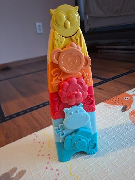 Montessori sada 2 x veža a 2 x mojkáčik, 