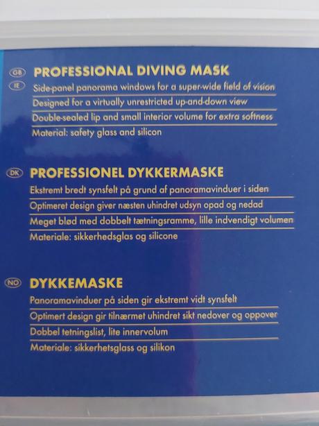 Potápačské okuliare, 