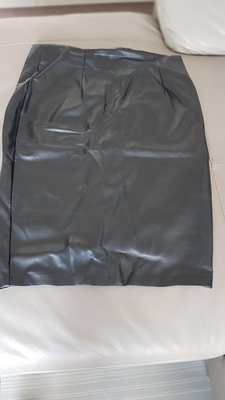 Koženková midi sukňa, m