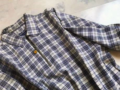 Ľanová košeľa na zips casual knock out, l