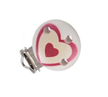 Klip na cumlík srdiečko, 