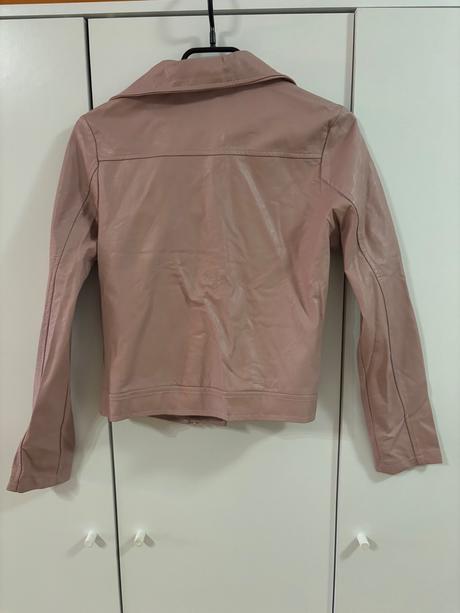 Ruzova bunda na zips, xs