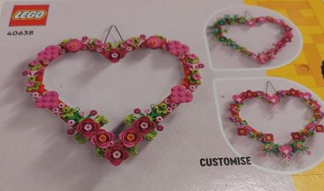 Lego icons ozdoba v tvare srdca 40638, 