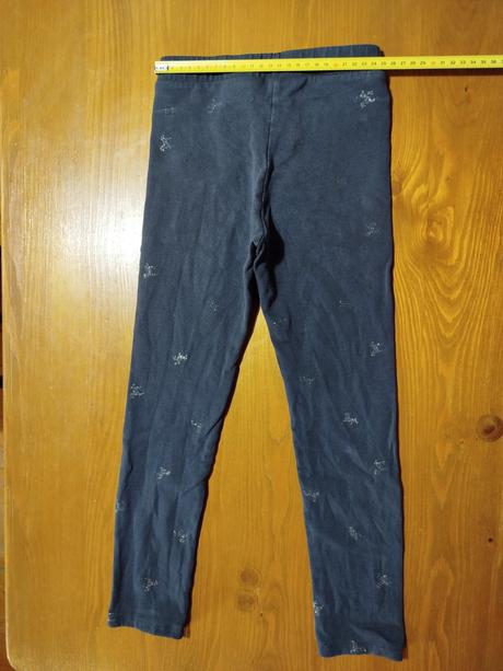 Šedé legíny s koníkmi, h&m,128