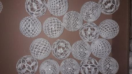 Háčkované vianočné gule, 