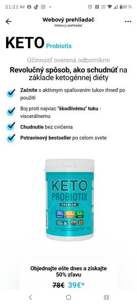 Máte skúsenosti s Keto Probiotix pri chudnutí?