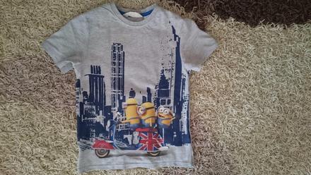 Minions tričko 122/128, h&m,122