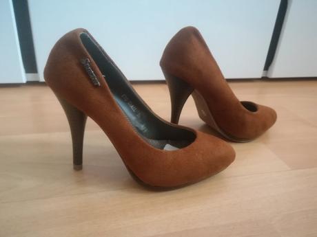 Semišové lodičky hnedé, 36