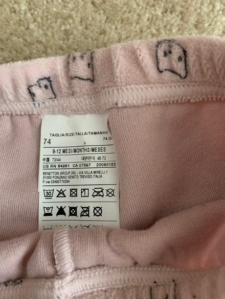 Súpravička benetton a bundička s kapucňou 74 (9-12, benetton,74